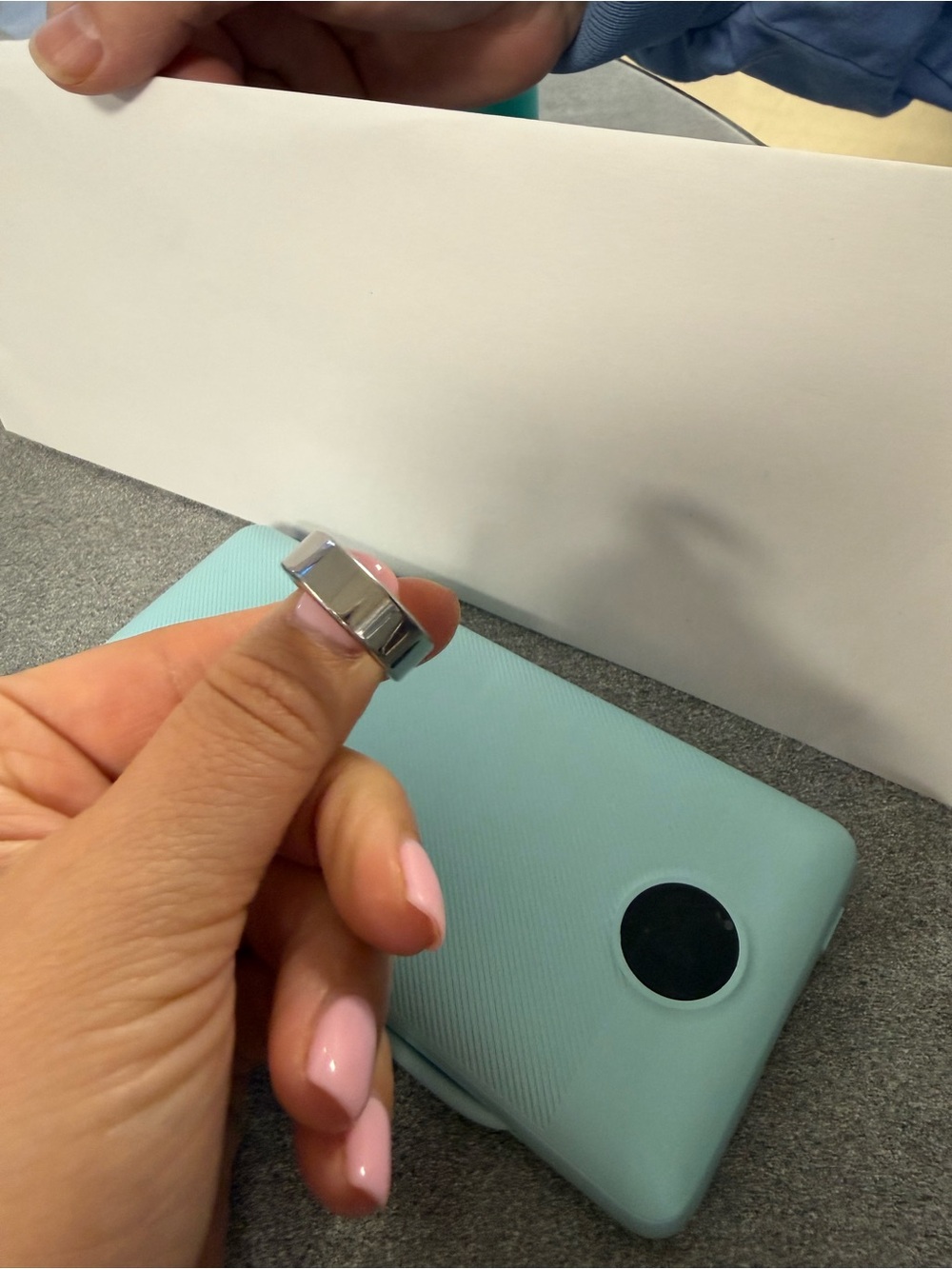 Silver Magnetic Smart Ring - Sleek Wearable Accessory